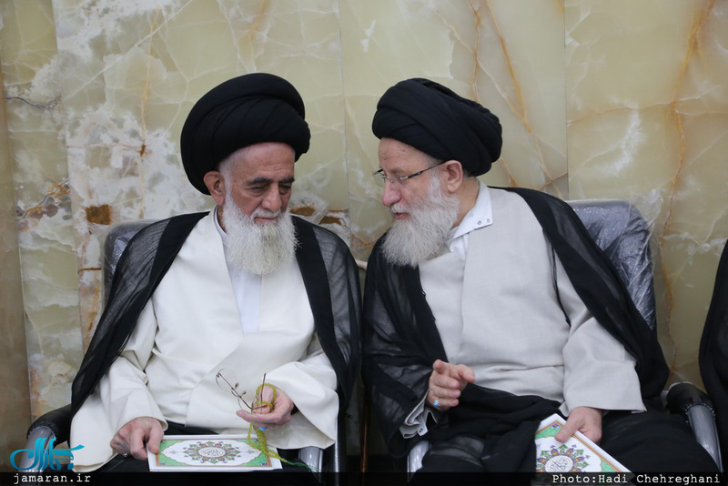 مراسم بزرگداشت هفتمین روز ارتحال مرحوم حجت‌الاسلام و المسلمین احمد احمدی در مسجد اعظم قم
