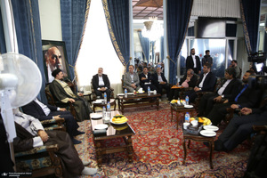 دیدار استاندار تهران و مدیران استان با سید حسن خمینی