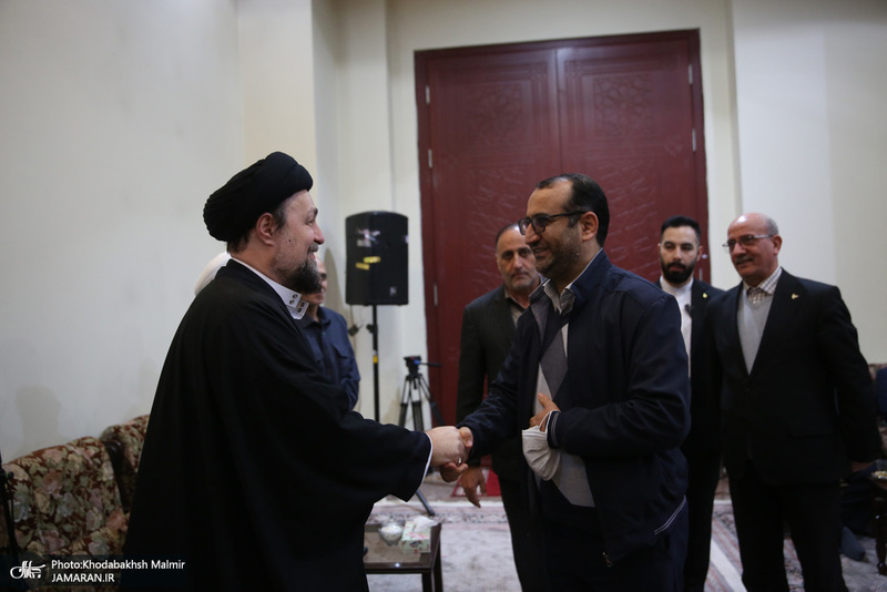 دیدار وزیر ارتباطات و معاونین با سید حسن خمینی