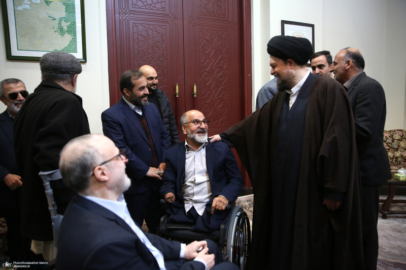 دیدار جمعی از جانبازان با سید حسن خمینی