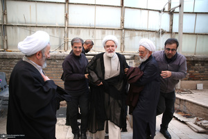 دیدار مهدی کروبی با سید حسن خمینی و جمعی از فعالان سیاسی