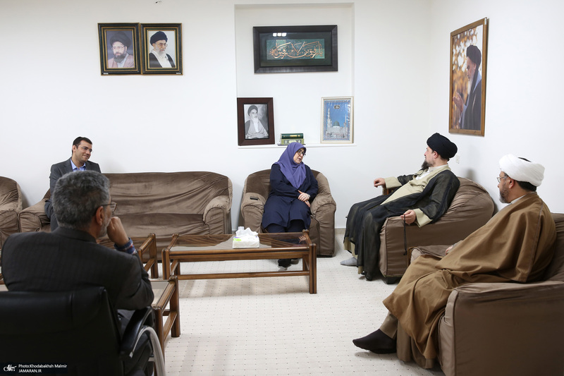 دیدار سخنگوی دولت  باسید حسن خمینی