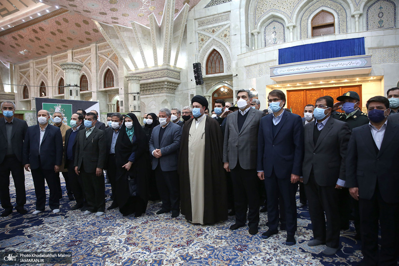 تجدید میثاق شهردار تهران و اعضای شورای اسلامی شهر تهران با آرمان های امام(س)