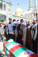 تشییع مرحوم آیت الله عباسعلی سلیمانی (ره) در حرم مظهر حضرت معصومه (س)