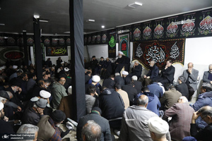 عزاداری شهادت حضرت فاطمه(س) در بیت آیت الله دوستی زنجانی