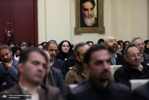 دیدار رئیس سازمان اسناد و کتابخانه ملی ، معاونین ومدیران با سید حسن خمینی