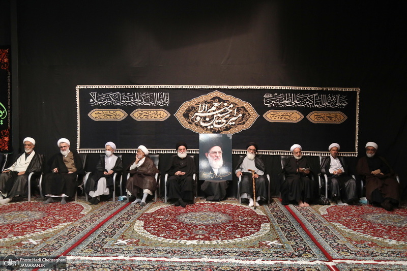 مراسم عزاداری ماه محرم در بیت مرحوم آیت الله العظمی هاشمی شاهرودی‎‎