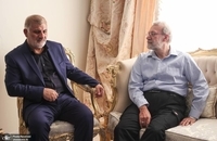 علی لاریجانی به دیدار خانواده‌ی شهید مهدی ربانی رفت (4)