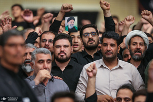 اولین شب مراسم عزاداری عزاداری حضرت اباعبدالله الحسین (ع) در حسینیه امام خمینی