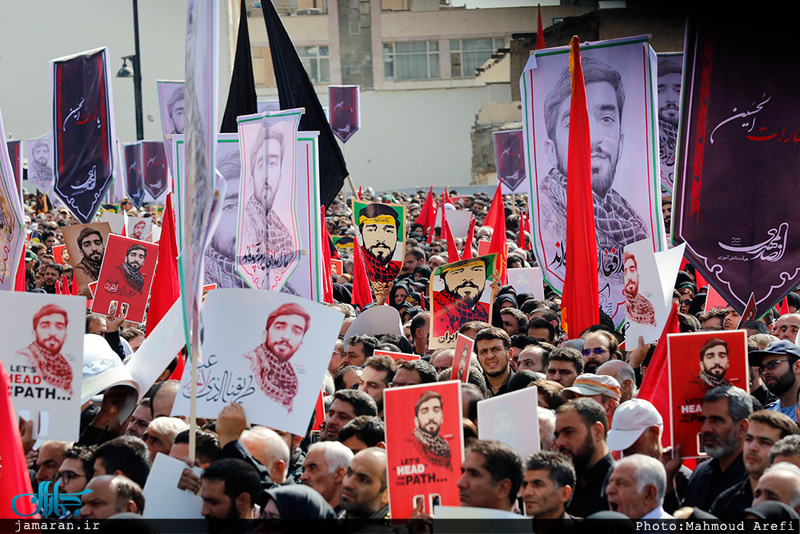 وداع باشکوه مردم تهران با شهید محسن حججی