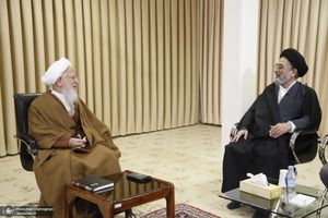 دیدار اعضای موسسه ریحانة النبی با آیت الله العظمی جوادی آملی