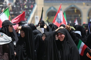 مراسم وداع با رهبر شهید انقلاب در مصلی تهران