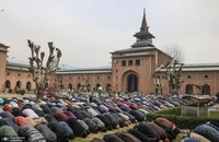 اولین نماز جمعه ماه رمضان در مسجد تاریخی جامیا در سرینگار (4)