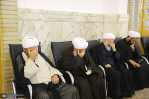 مراسم اولین سالگرد علامه حسن زاده آملی (ره) در حرم حضرت معصومه (س)‎‎