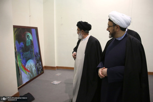 بازدید رئیس موسسه تنظیم و نشر آثار امام خمینی (س) از مراحل آماده‌سازی هفته فرهنگی بر آستان آفتاب