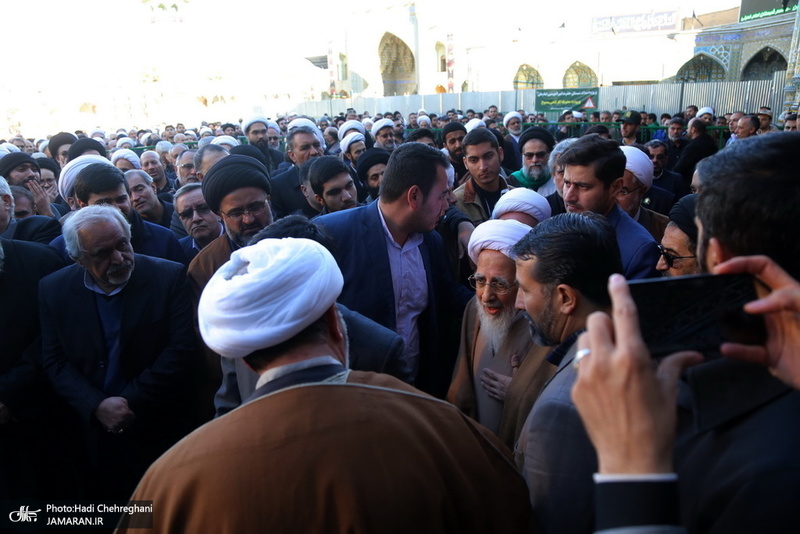 مراسم تشییع و خاکسپاری آیت الله سید هاشم رسولی محلاتی(ره) در قم
