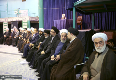 مراسم چهلمین روز درگذشت آیت الله صانعی (ره) در حسینیه جماران -1