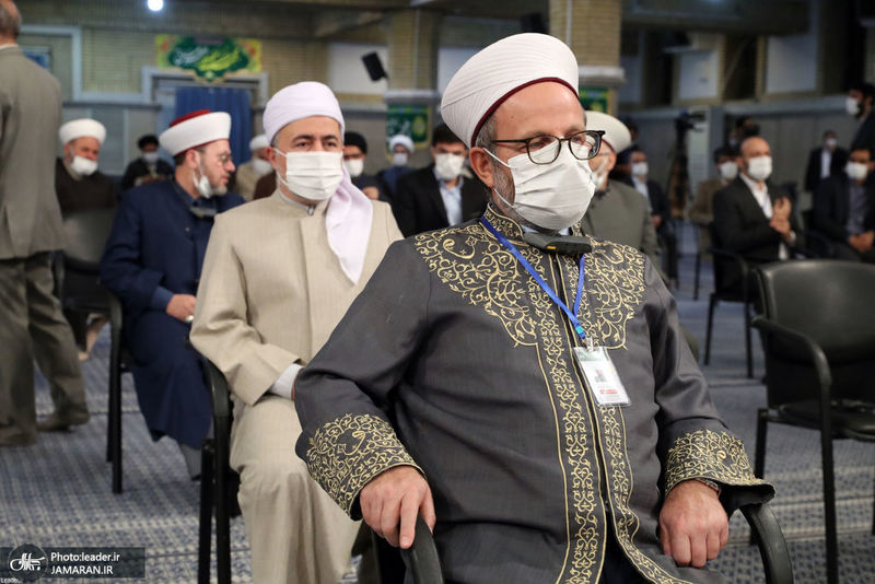 دیدار میهمانان کنفرانس وحدت اسلامى‌ و جمعی از مسئولان نظام با رهبر معظم انقلاب