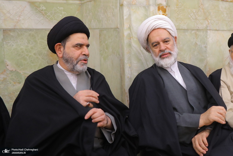 مراسم ترحیم و بزرگداشت آیت الله سید محمدعلی شیرازی در مسجد اعظم قم