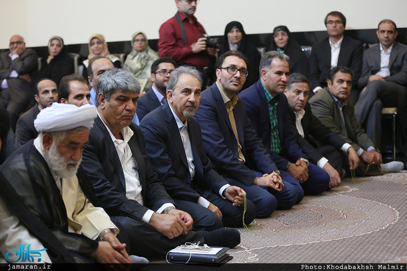 دیدار شهردار و اعضای شورای اسلامی شهر تهران با سید حسن خمینی