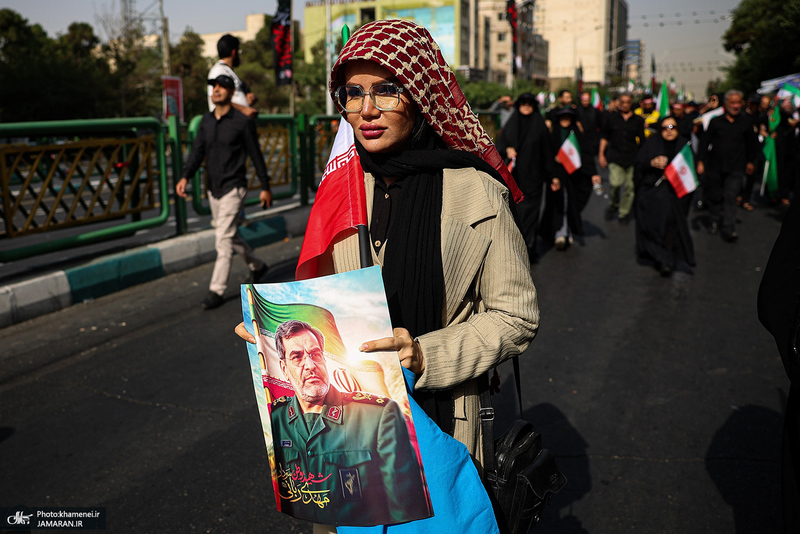 مراسم تشییع شهدای جنگ تحمیلی رژیم صهیونیستی در تهران-7