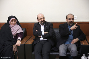 دیدار دکتر ظریف  معاون راهبردی رئیس جمهور و جمعی از مدیران با سید حسن خمینی