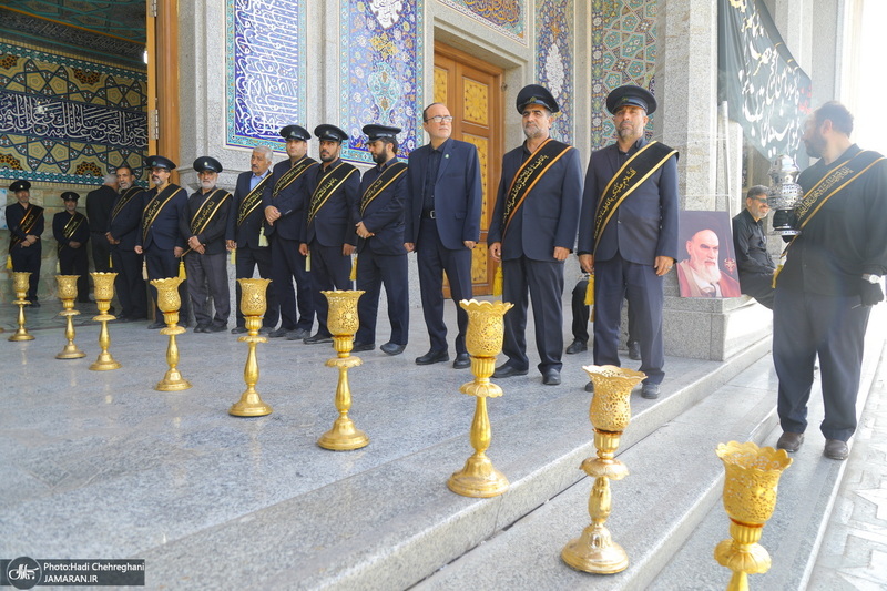 دسته عزاداری خادمین حرم حضرت معصومه (س) در روز شهادت امام رضا (ع)