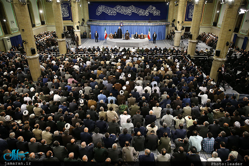 دیدار مسئولان نظام و سفرای کشورهای اسلامی با رهبر معظم انقلاب