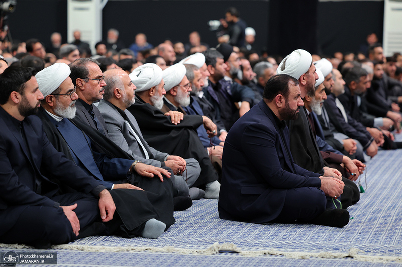 اولین شب مراسم عزاداری حضرت فاطمه‌زهرا (س) در حسینیه امام خمینی