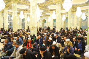 مراسم ترحیم و بزرگداشت آیت الله سید محمدعلی شیرازی در مسجد اعظم قم