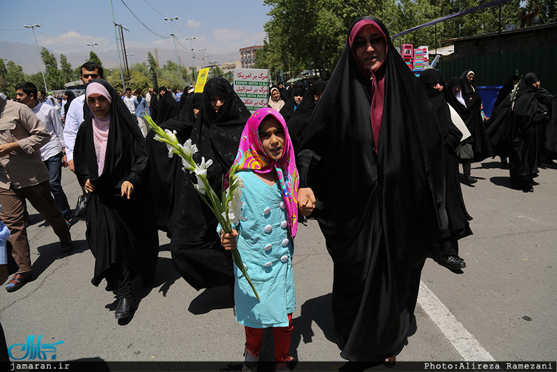راهپیمایی اعتراض آمیز علیه جنایات در مسجد الاقصی و میانمار 