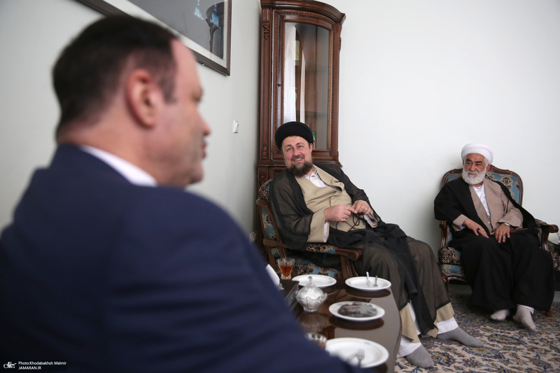 دیدار دبیر شورای عالی مناطق آزاد باسید حسن خمینی