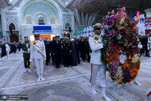 مراسم تجدید میثاق فرماندهان و کارکنان نیروی دریایی با بنیان‌گذار جمهوری اسلامی ایران