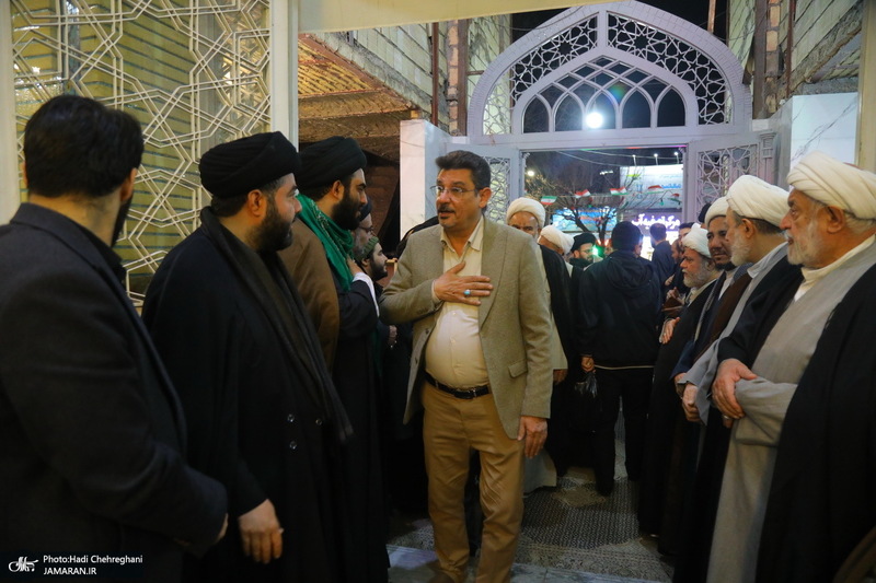 مراسم چهلمین روز درگذشت مرحوم آیت الله سید هادی سیستانی در قم‎