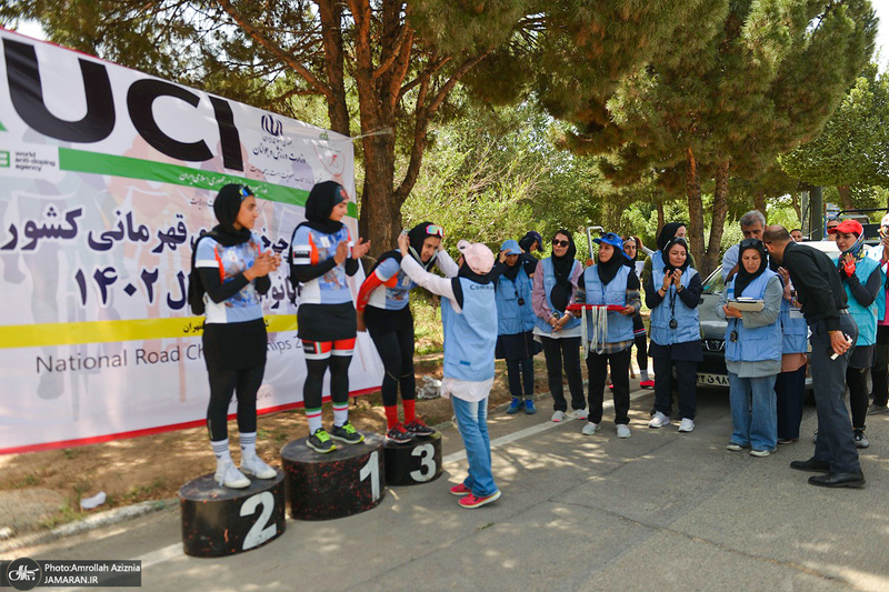 مسابقات  دوچرخه سواری قهرمانی کشور جاده بانوان در حرم مطهر امام خمینی(س)