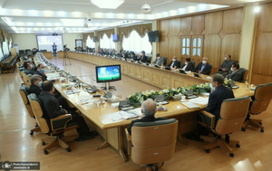 جلسه شورای عالی اجرای سیاست‌های کلی اصل ۴۴ قانون اساسی با حضور جهانگیری