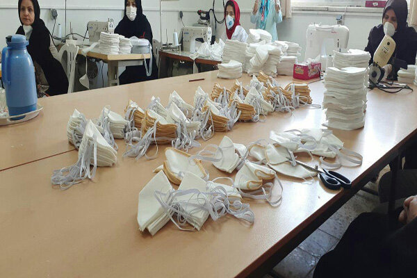 تولید ۴ هزار ماسک در دو هنرستان شهرستان الیگودرز