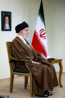 دیدار امیر قطر و هیئت همراه با رهبر معظم انقلاب