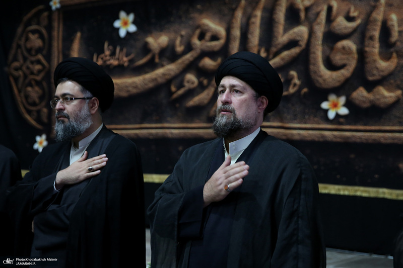 مراسم عزاداری شب شهادت حضرت زهرا(س) در حرم امام خمینی(ره) برگزار شد