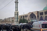 تشییع شهدای حمله تروریستی در مسجد جامع امام علی(ع) سوریه (10)