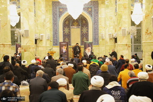 مراسم ترحیم و بزرگداشت آیت الله سید محمدعلی شیرازی در مسجد اعظم قم