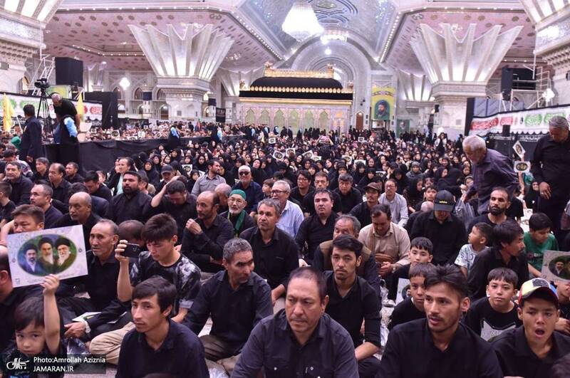 مراسم بیعت مهاجرین افغانستانی با مقام معظم رهبری و سوگواره قائد شهید و گرامیداشت علامه فیاض در حرم امام خمینی (س)