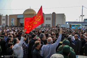 مراسم تشییع مادر شهید علی هاشمی در اهواز‎