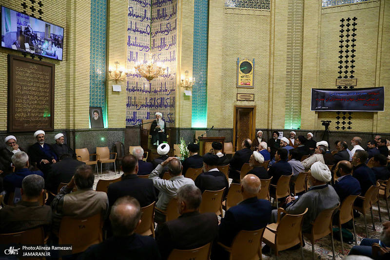 مراسم ختم همسر آیت الله سید علی سیستانی