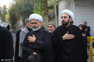 دسته عزاداری شهادت حضرت علی (ع) با حضور آیت‌الله العظمی وحید خراسانی