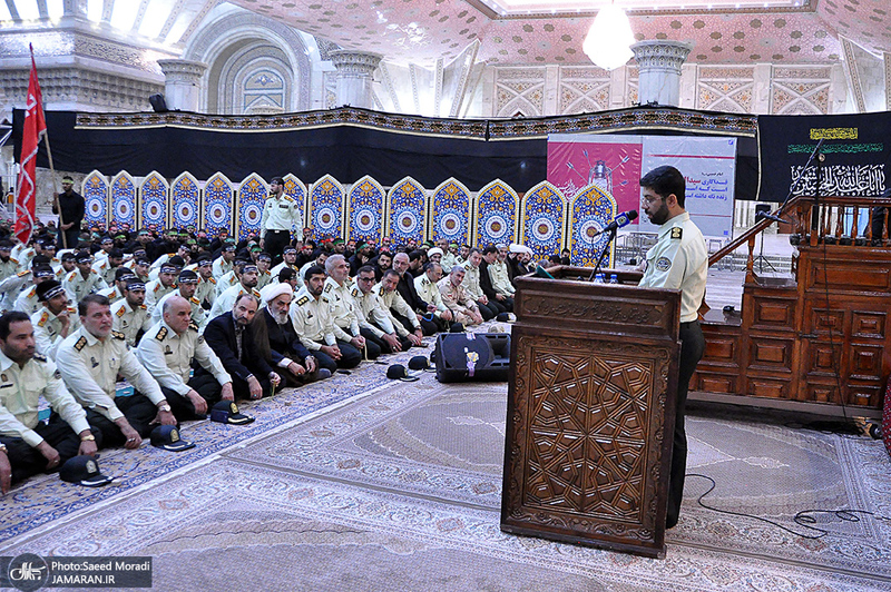 عزاداری دانشجویان دانشگاه علوم انتظامی امین در حرم مطهر امام خمینی(س)