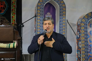 دسته عزاداری خادمین حرم مطهر حضرت معصومه (س) در سالروز شهادت امام رضا (ع)