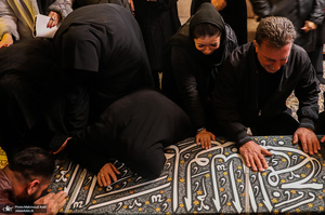 مراسم تشییع مادر شهیدان جواد سپهری