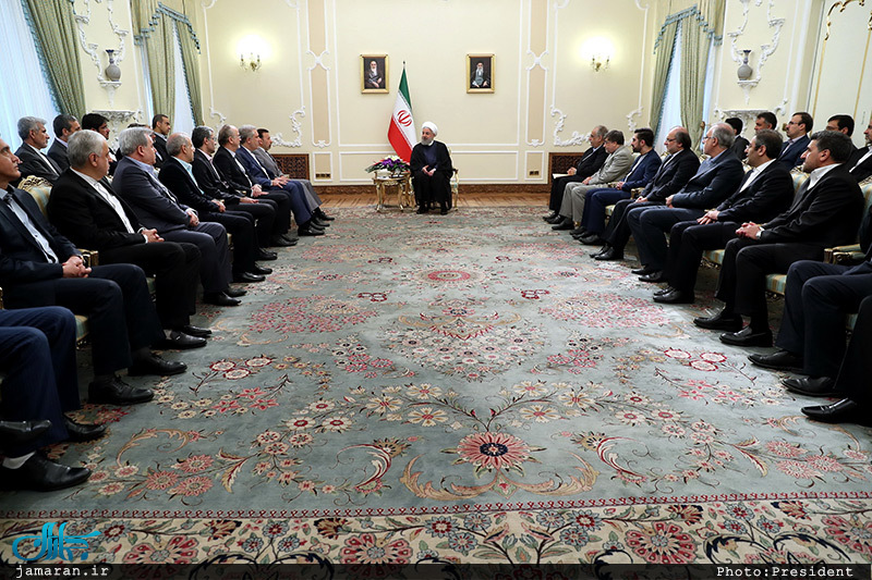 دیدار نوروزی حسن روحانی با جمعی از کارگزاران نظام و مدیران دستگاه ها