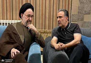 گفت و گوی سید محمد خاتمی با مصطفی تاجزاده + عکس